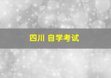 四川 自学考试